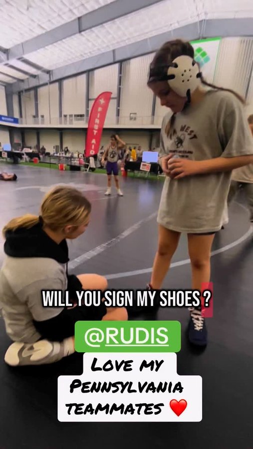 Instagram post by @miss_cradle for RUDIS. Caption reads: [...] 😂 Love my Pennsylvania teammates @the_rudis....