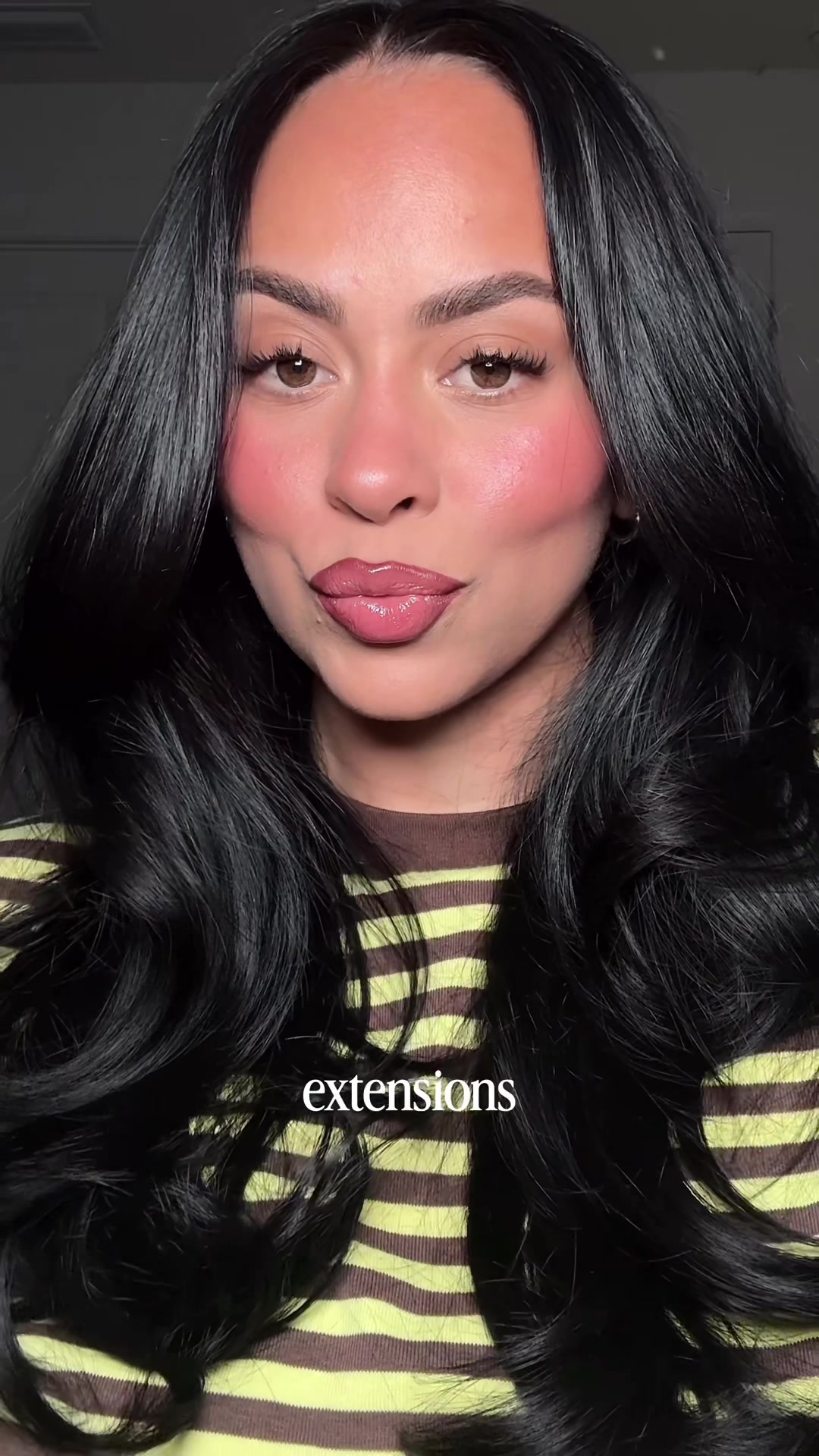 TikTok post by @thevaleloren for Falscara. Caption reads: @Falscara making my summer lash dreams come true....
