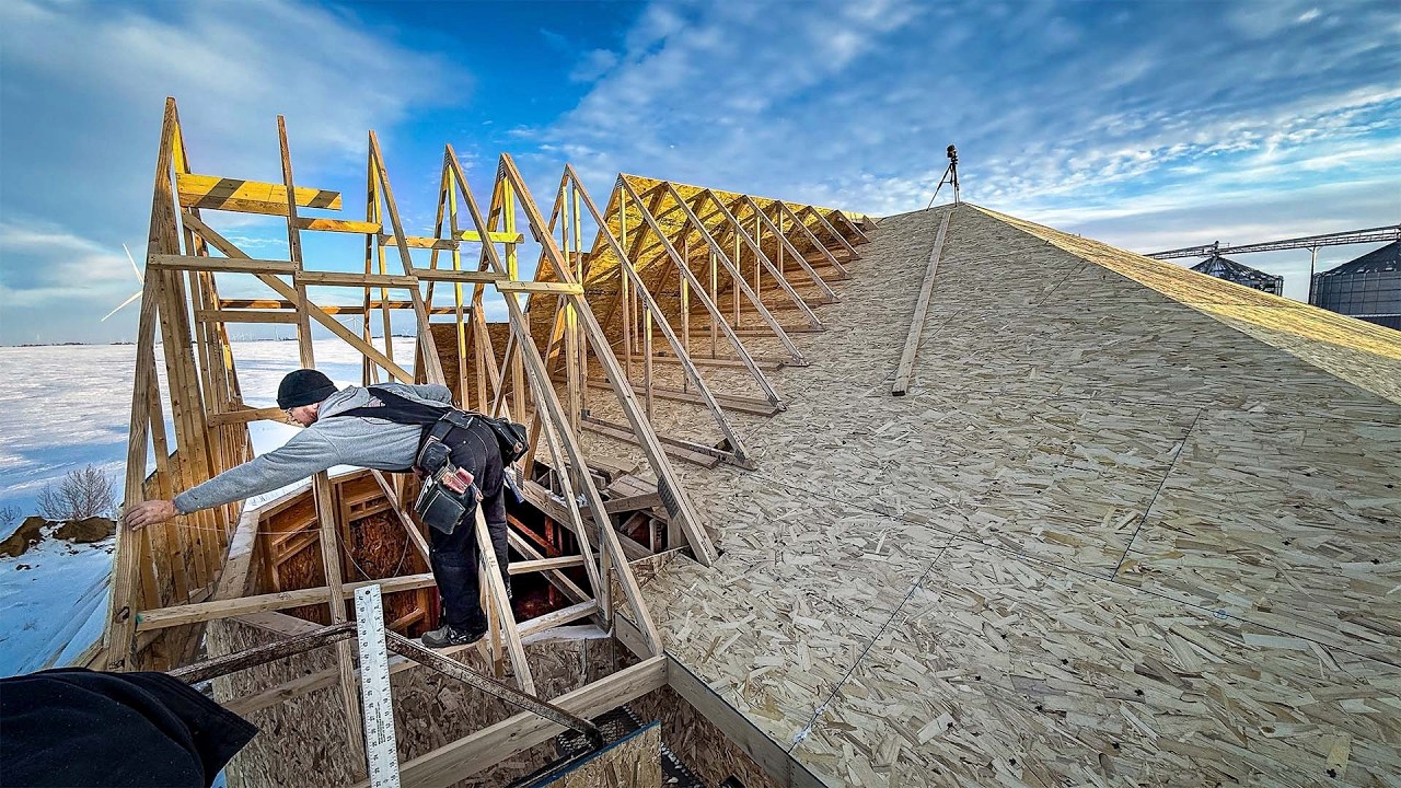 YouTube post by @ColeTheCornstar for Create. Caption reads: A Snowstorm Hit While My House Doesn't Have a Roof.