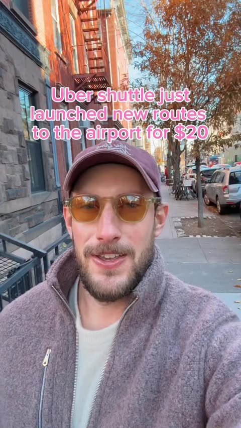 Instagram post by @calebthill for Uber. Caption reads: Uber shuttle just launched so many new routes in....