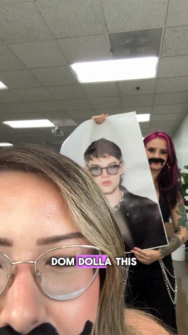 Instagram post by @loveejasminn_ for iHeartRaves. Caption reads: manifesting a @domdolla x iHeartRaves collab 👀....