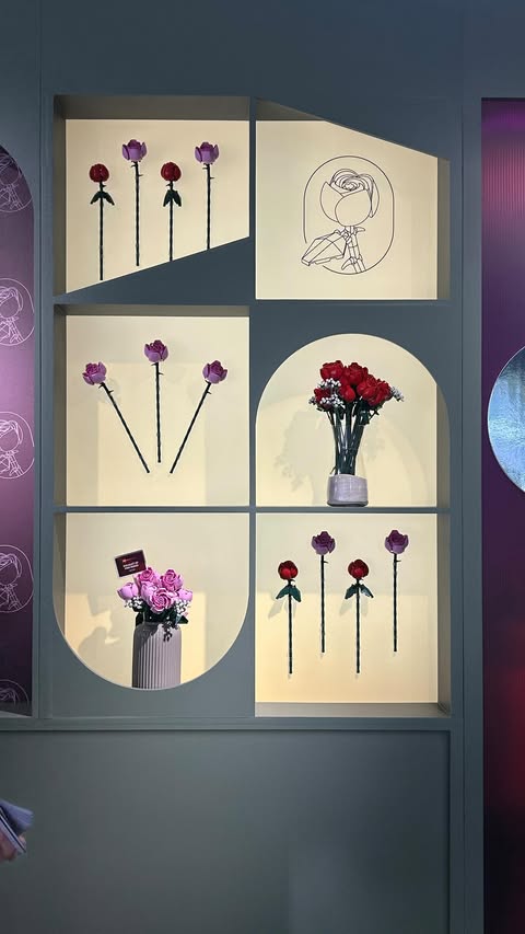 Instagram post by @gxbz.m for LEGO. Caption reads: [...] Valentines Day Date idea + Gift with @lego....