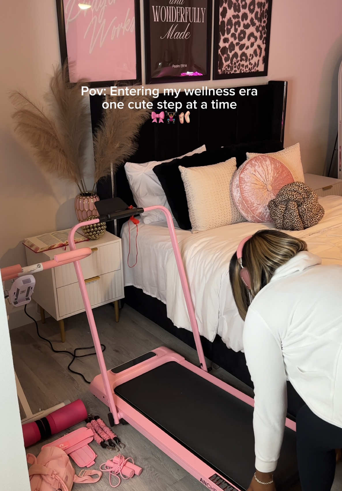 TikTok post by @itshermosabelle for ancheer. Caption reads: Starting my wellness journey 💕 if you’ve been....