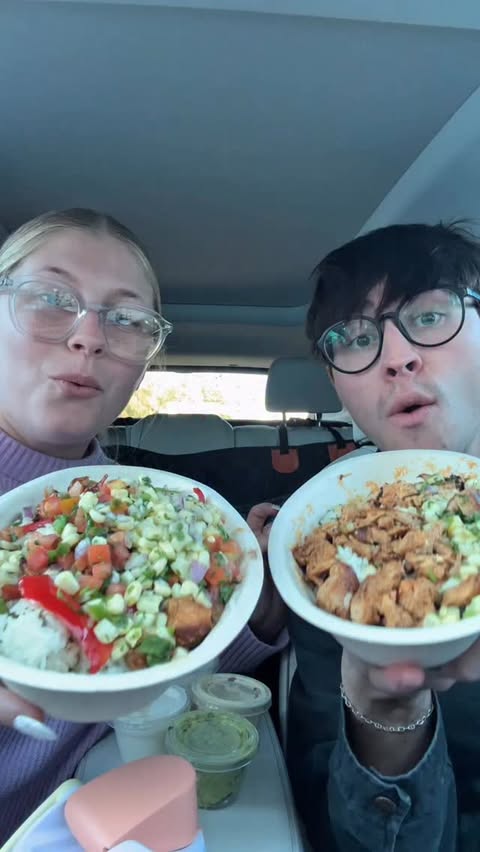 Instagram post by @brayden.nicoleeats for Chipotle. Caption reads: Which Would You Choose @chipotle Edition 🍗🤯....