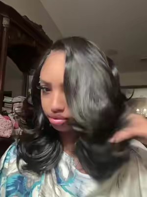 TikTok post by @s3igfr13d for UA Hair. Caption reads: @UA HAIR #wiginfluencer #fyp #wig #wavehair [...].