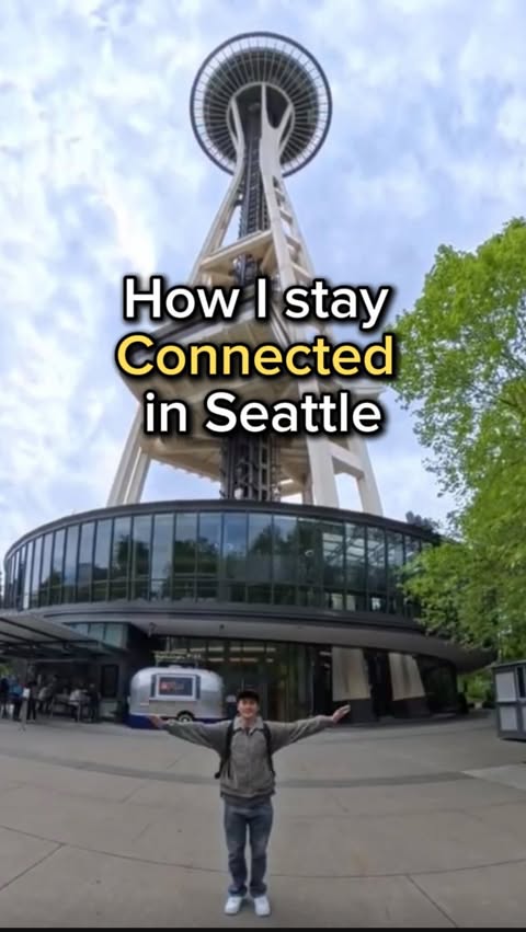 Instagram post by @george.pnw for AT&T. Caption reads: Seattle may not be the most social city, but we....