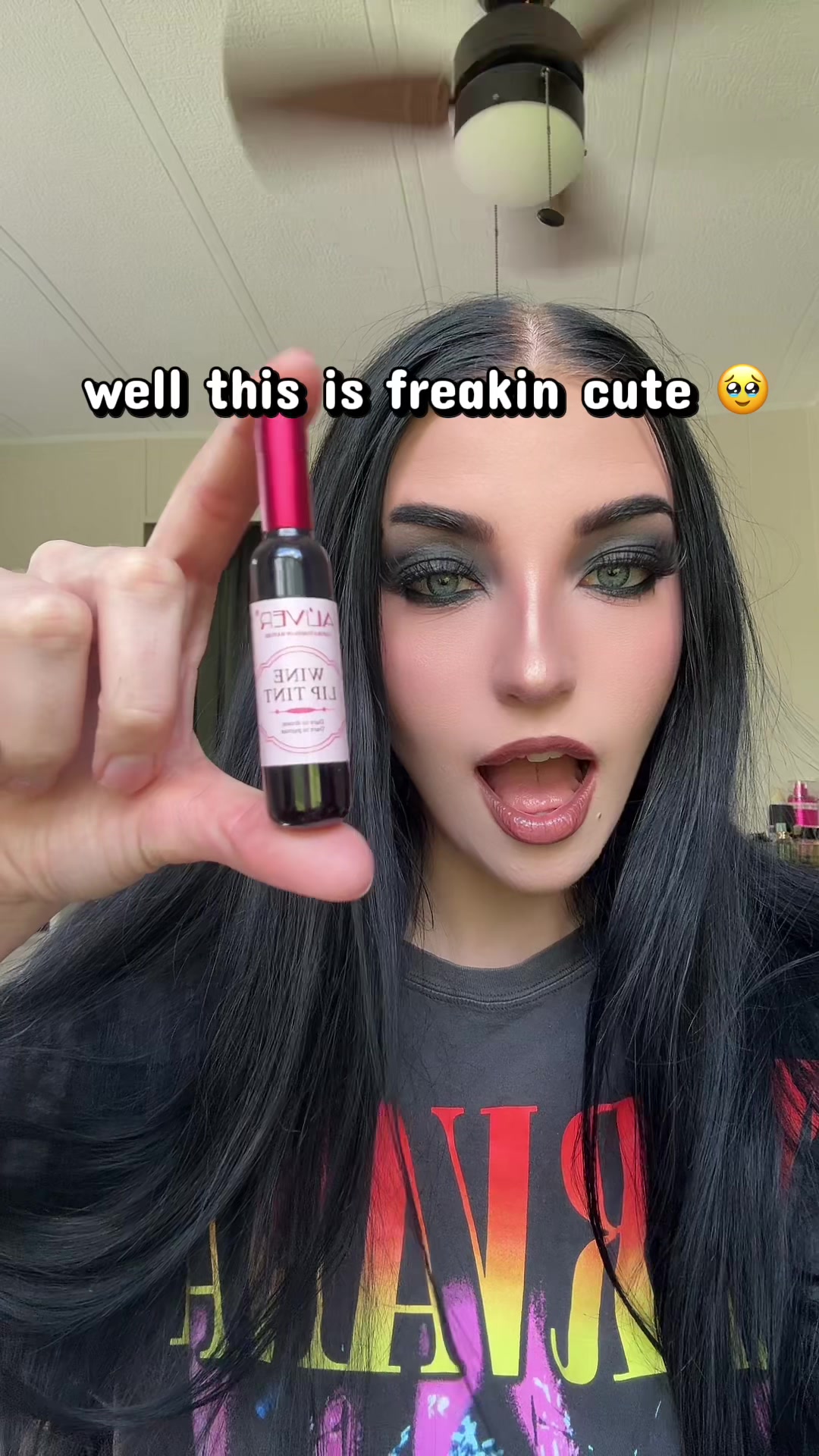 TikTok post by @madi.batty98 for Aliver. Caption reads: [...] get over the cute wine bottle packaging....