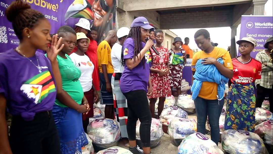 Instagram post by @lorraine_guyo for WorldRemit. Caption reads: This brought me to tears! WorldRemit partnered....