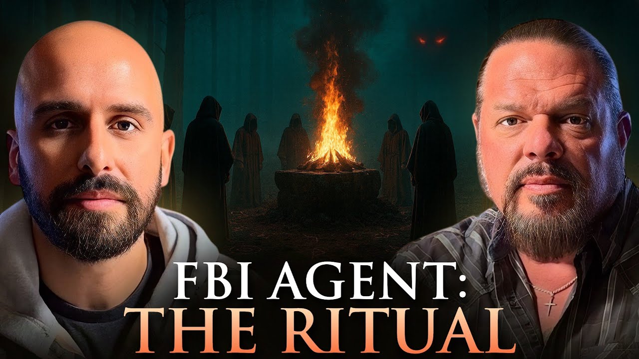 YouTube post by @TheConfessionalsPodcast for GhostBed. Caption reads: The Pagan Rituals an FBI Agent Was Never Supposed....