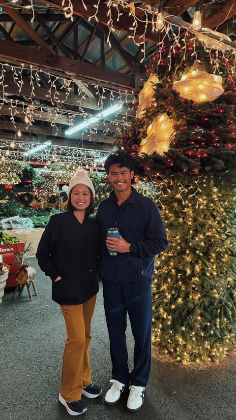 Instagram post by @matthew.roca for Jaanuu. Caption reads: Working in healthcare during the holidays is all....