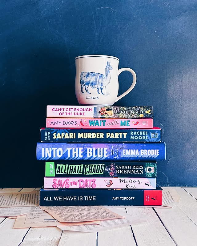 Instagram post by @theliteraryllama for Avon Books. Caption reads: 📚 May Reading Wrap-Up 📚 • Two 5 Star reads this....