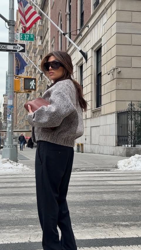 Instagram post by @samira___ny for Fabrique. Caption reads: chic without trying @fabrique.official Cassy....