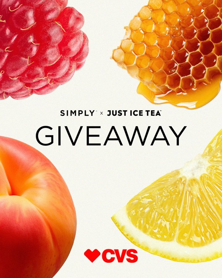 Instagram post by @justicetea for Simply Gum. Caption reads: [...] How to Enter:⁠ 1. Follow our profiles,....