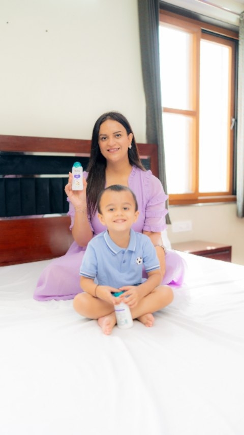 Instagram post by @pavnisharma17 for Himalaya Babycare. Caption reads: [...] trusted care. New packaging by Himalaya....
