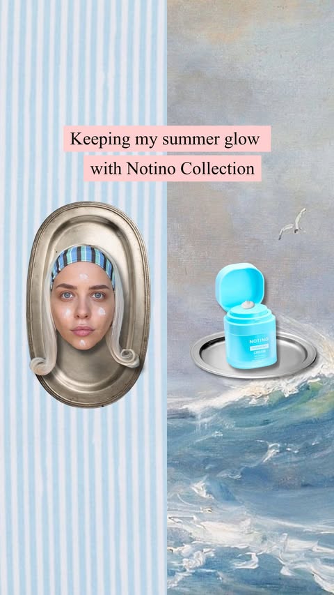 Instagram post by @city.goose for Notino. Caption reads: Summer glow with Notino. ⛵️This was so fun to....
