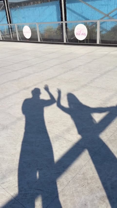 Instagram post by @chelseyamaro for Hello Molly. Caption reads: Cute date idea: skating with @hellomolly ! ⛸️♥️🍹....