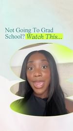 Instagram post by @caitlynkumi for Girlboss. Caption reads: Grad school (let alone, school) isn’t everyone’s....