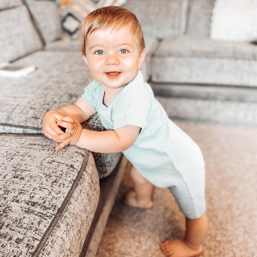 Instagram post by @justine_ligx for Next Press. Caption reads: 𝟏𝟏 𝐌𝐨𝐧𝐭𝐡𝐬 𝐨𝐟 𝐘𝐨𝐮 👶🏼🤍

Thank you....