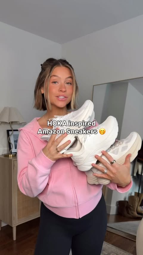 Instagram post by @_withsarah for Dream Pairs Shoes. Caption reads: Say ‘SNEAKERS’ for the ⛓️‍💥 The only slip-on....