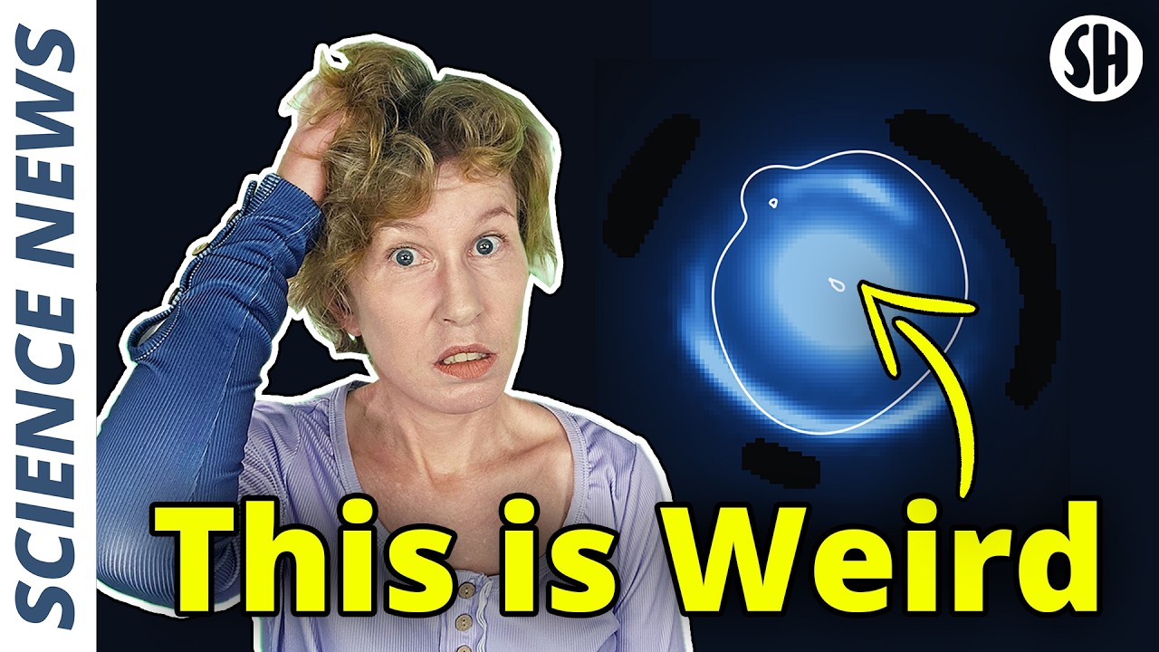 YouTube post by @SabineHossenfelder for NATURE. Caption reads: Strange New Observations Reveal Major Clue About....