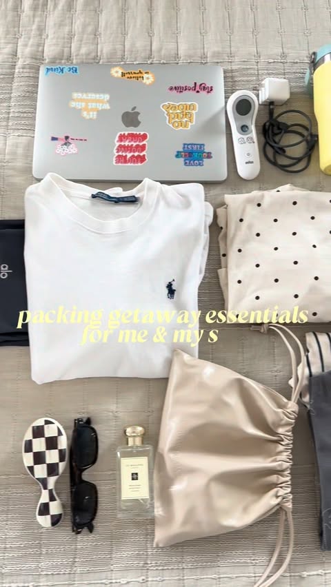 Instagram post by @raika.creates for Bagsmart. Caption reads: [...] with my favorite travel pieces from....