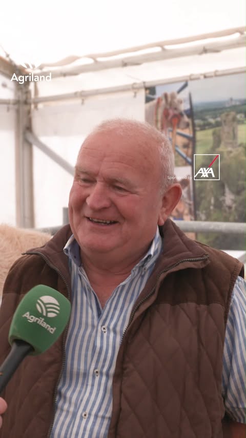 Instagram post by @agriland.ie for AXA. Caption reads: [...] week at #Ploughing2026 😂 Sponsored by....