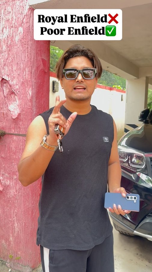 Instagram post by @canbeelifestyle for Royal Enfield. Caption reads: Dear @royalenfield 

#royalenfield....