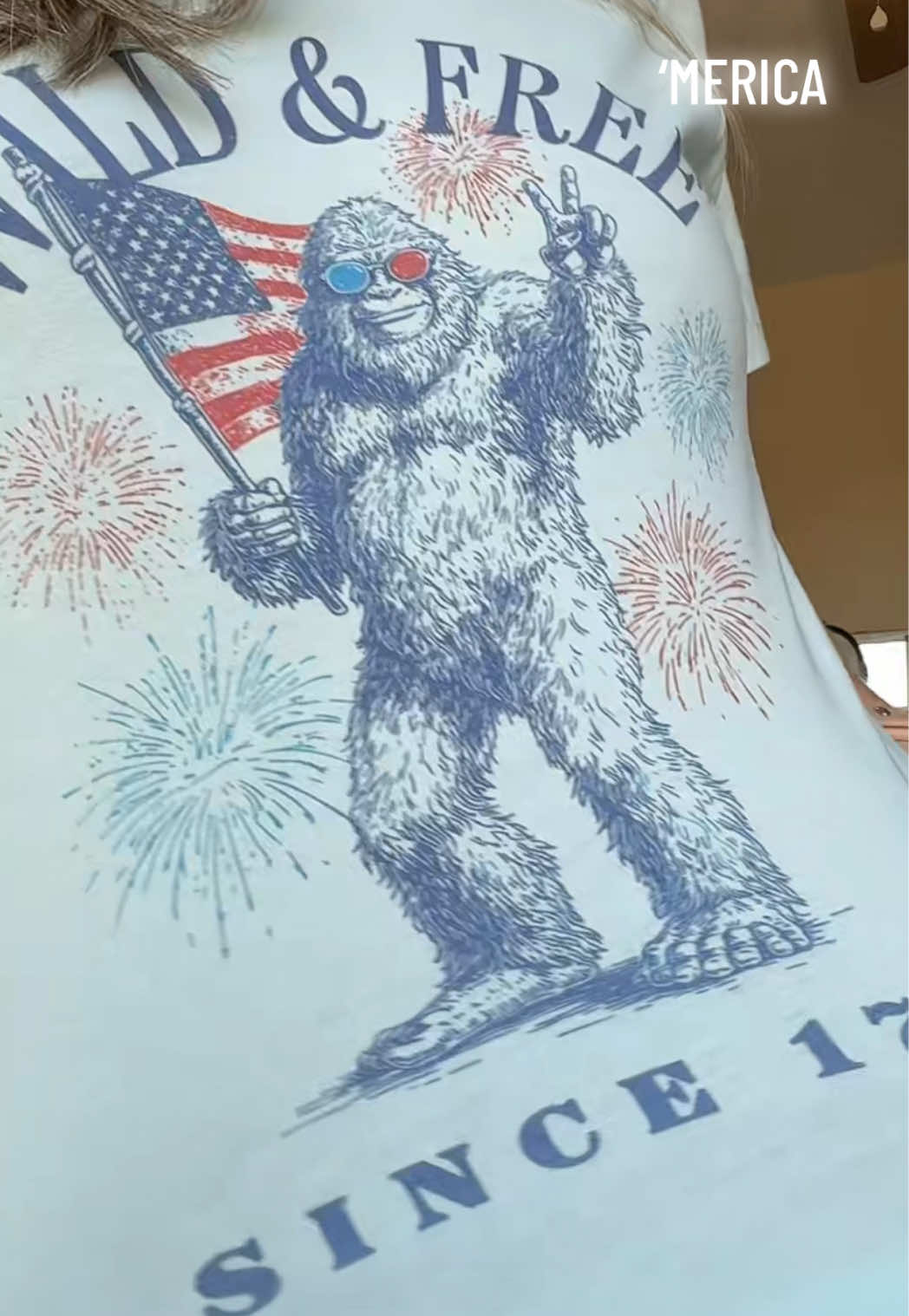 TikTok post by @kikionthefarm for PartyOnShop. Caption reads: #4thofjuly #july4th #america250 @PartyOnShop.
