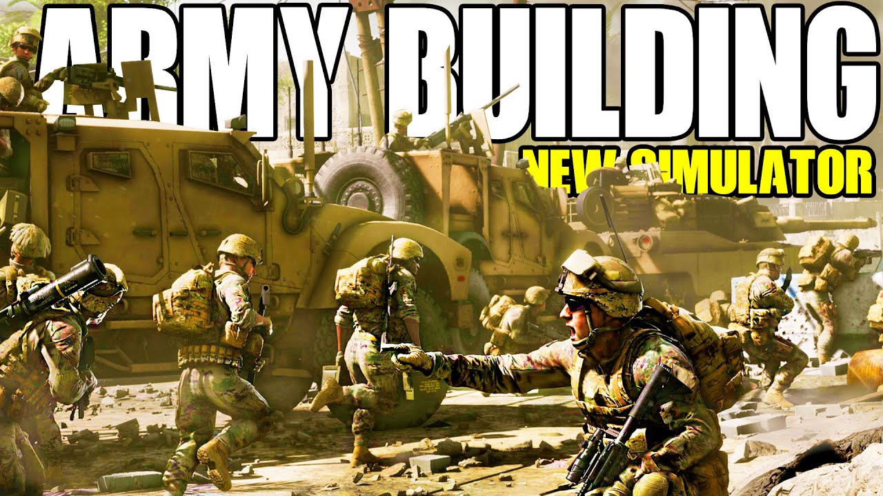 YouTube post by @DaleyTactics for Instant Gaming. Caption reads: This NEW World War 3 ARMY BUILDING Simulator....