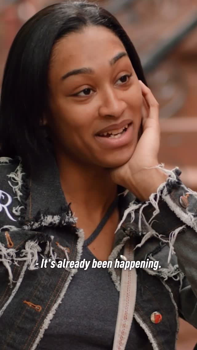 Instagram post by @houseonfireshow for BET. Caption reads: Brooklyn makes an emotional coming out to her....