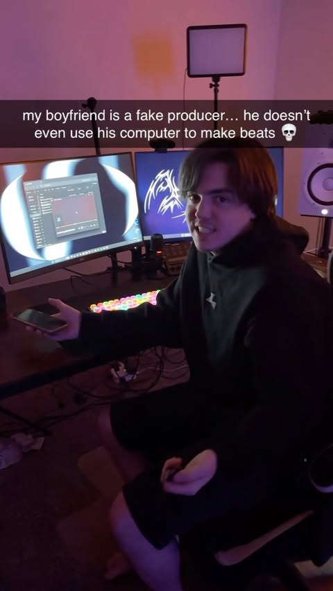 Instagram post by @robert6beats for BandLab. Caption reads: she doesn’t know about the bandlab method 🤷🏻‍♂️....