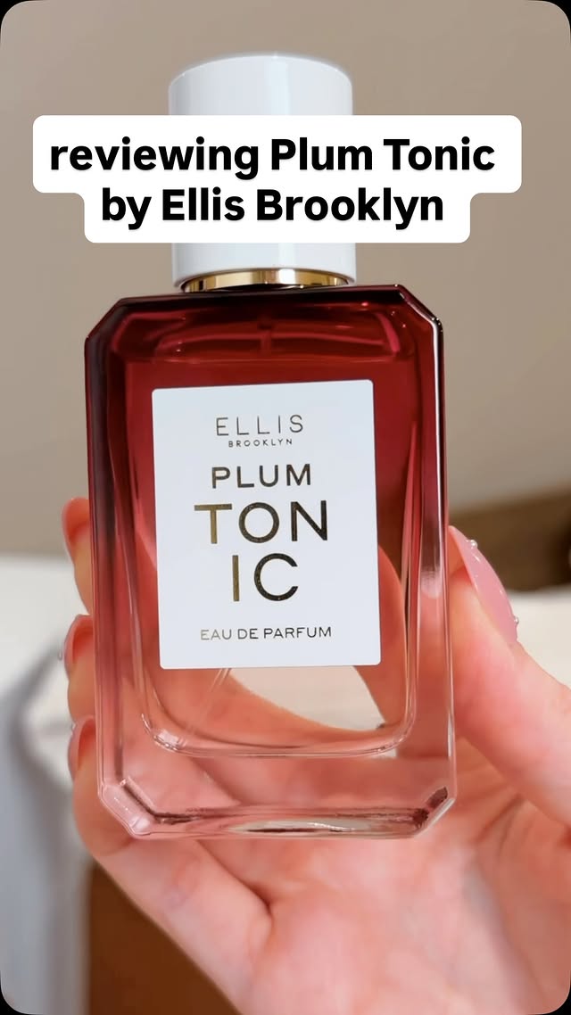 Instagram post by @perfumesiren for ELLIS BROOKLYN. Caption reads: [...] for fall >>> Plum Tonic from Ellis Brooklyn....