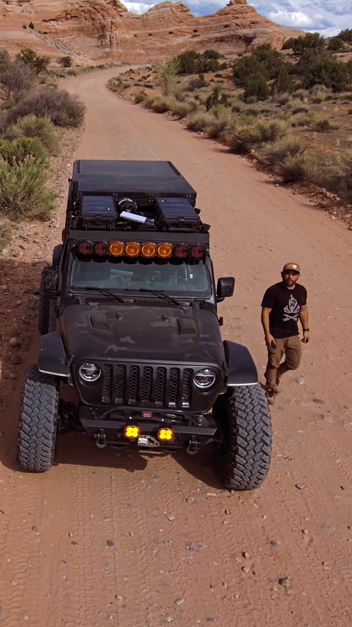 Instagram post by @mike.a.hernandez for Jeep. Caption reads: Creed > Barbie girl.  GO OUTSIDE

Special Guest:....
