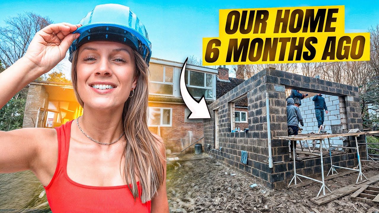 YouTube post by @NickyandHarri for Reolink. Caption reads: This Was a Building Site… Now Look at It.