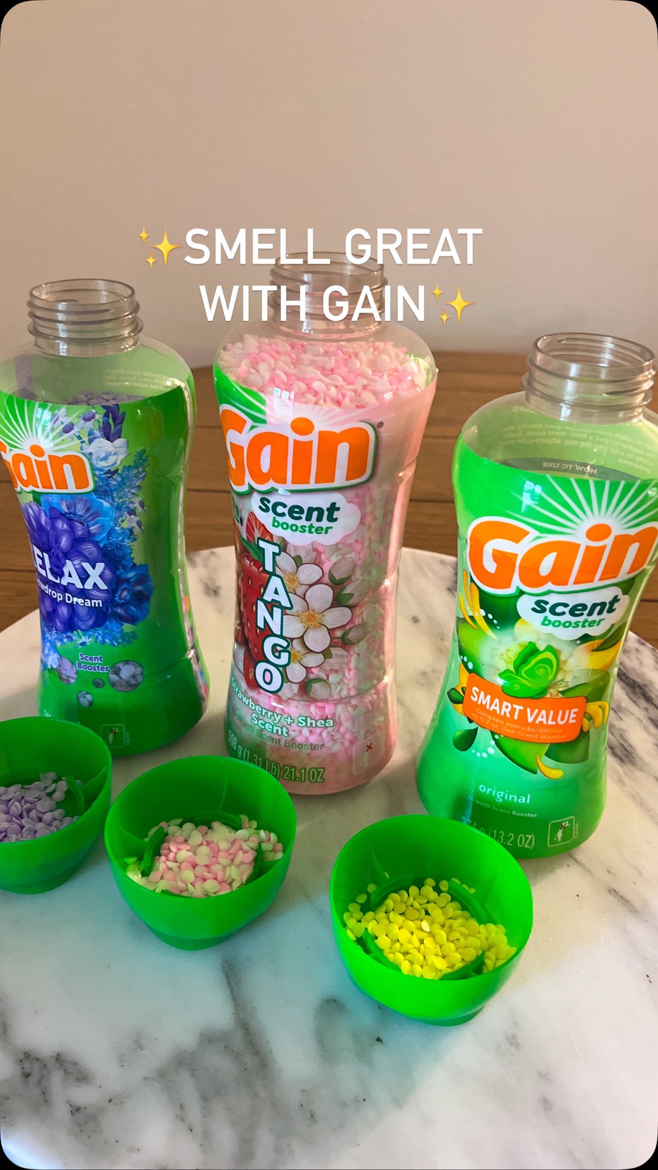 Instagram post by @thecleaningchannel for I Love Gain. Caption reads: #GainPartner He told me he wanted to look good and....