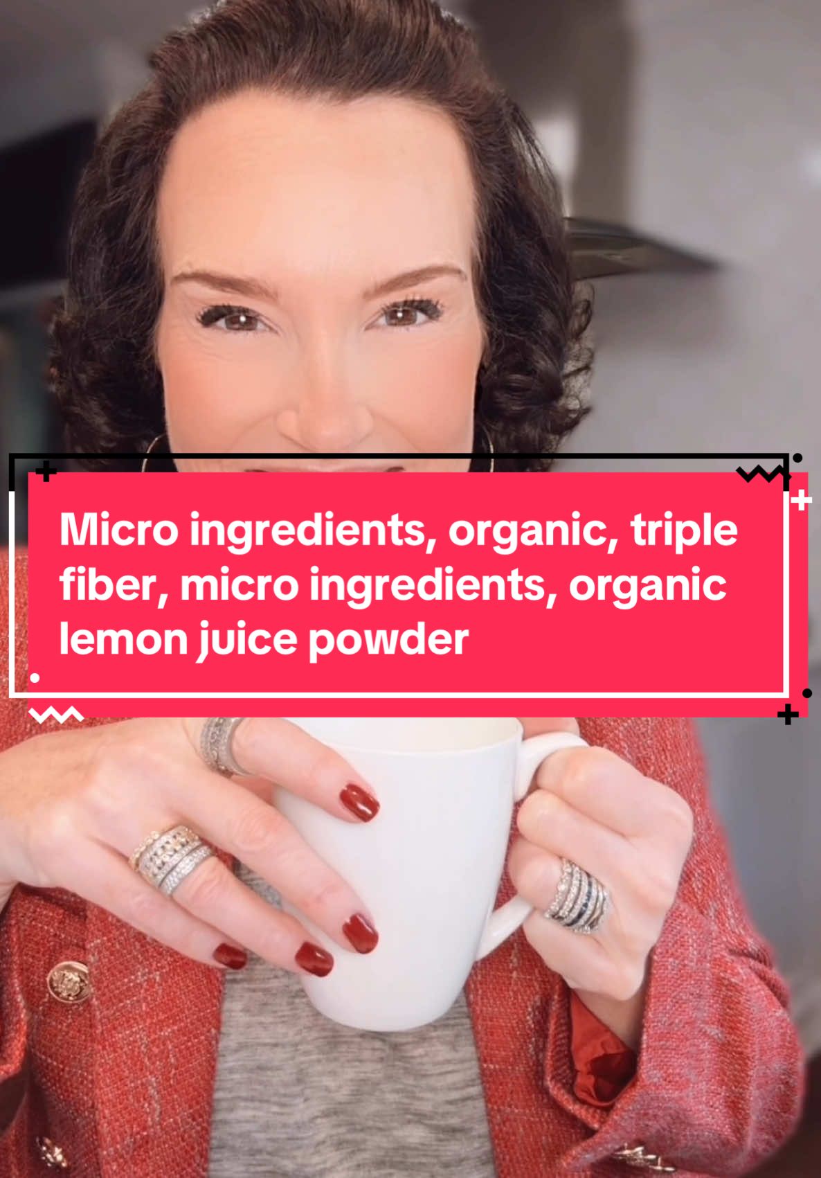 TikTok post by @kferraracolor for Micro Ingredients. Caption reads: @Micro Ingredients #fiber #triplefiber [...].