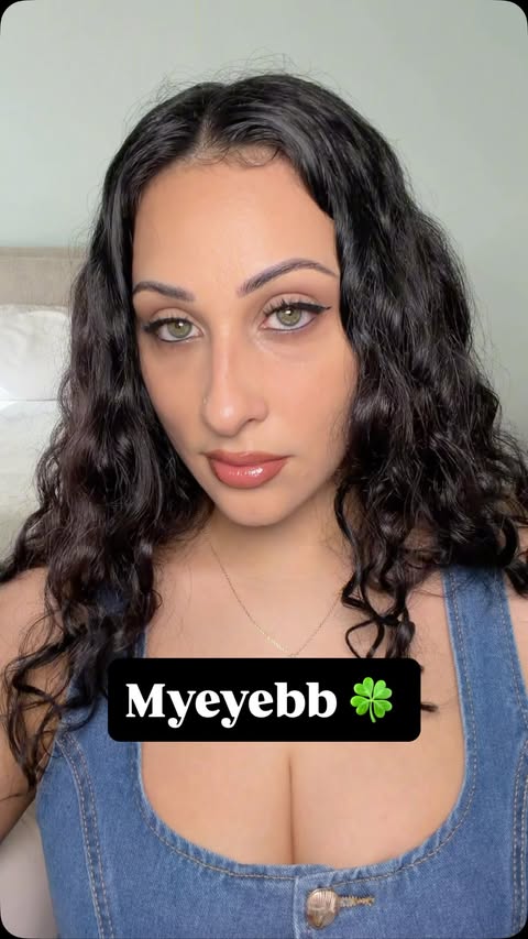 Instagram post by @_luthmila_ for Myeyebb. Caption reads: [...] Iris green is such a beautiful color by....