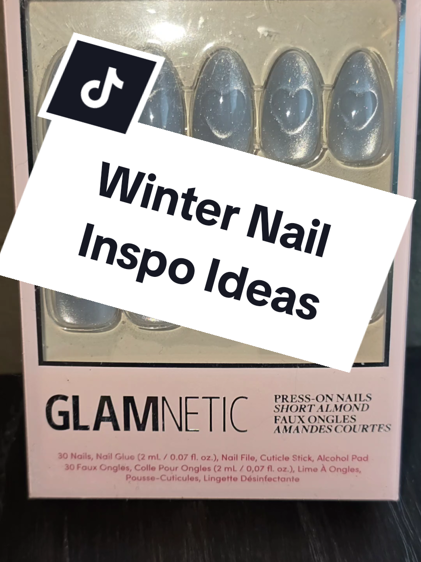 TikTok post by @parkslopegoth for Glamnetic. Caption reads: @Glamnetic #giftedbyglamnetic  "Trending Winter....