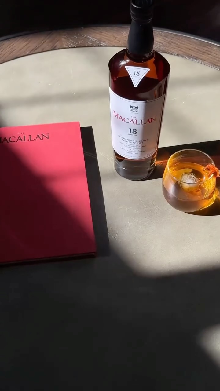 Instagram post by @alexthanhn for The Macallan. Caption reads: Starting over is exciting — but I’d be lying if I....