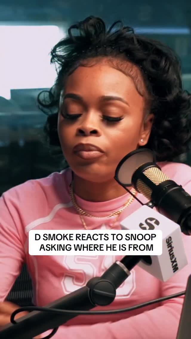 Instagram post by @effectiveimmediately.live for SiriusXM. Caption reads: D Smoke reacts to Snoop Dogg asking him where he’s....