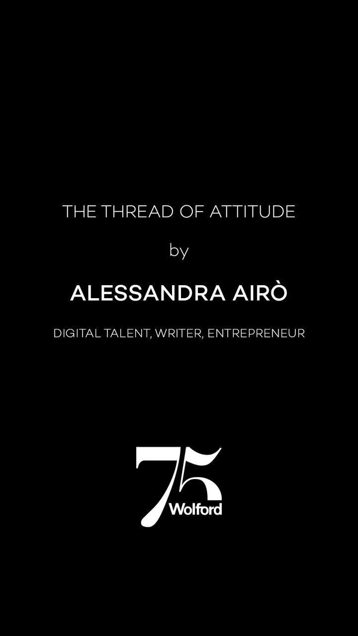 Instagram post by @alessandraairo for Wolford. Caption reads: Fashion writer and storyteller, @alessandraairo....