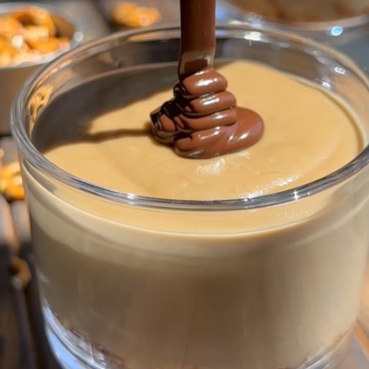 Instagram post by @the.fit.peach for SunButter. Caption reads: Sunflower Butter Mousse Cups - This recipe if for....