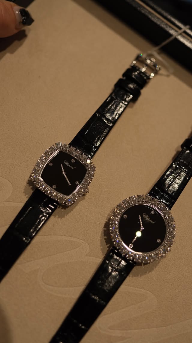 Instagram post by @georgiabenj for Chopard. Caption reads: Chopard brought something back this year and it....