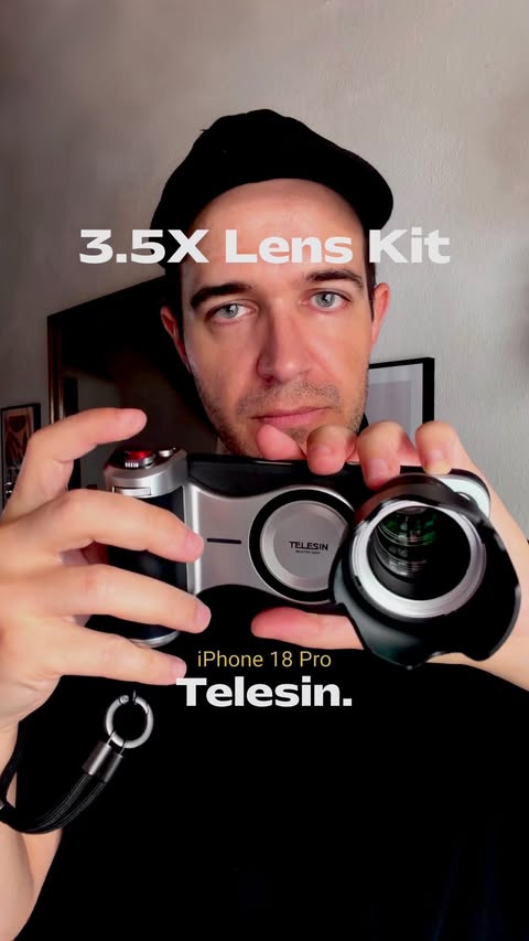 Instagram post by @mrjasonsantos for TELESIN. Caption reads: [...] 18 Pro to the next level. 📱✨ The TELESIN....