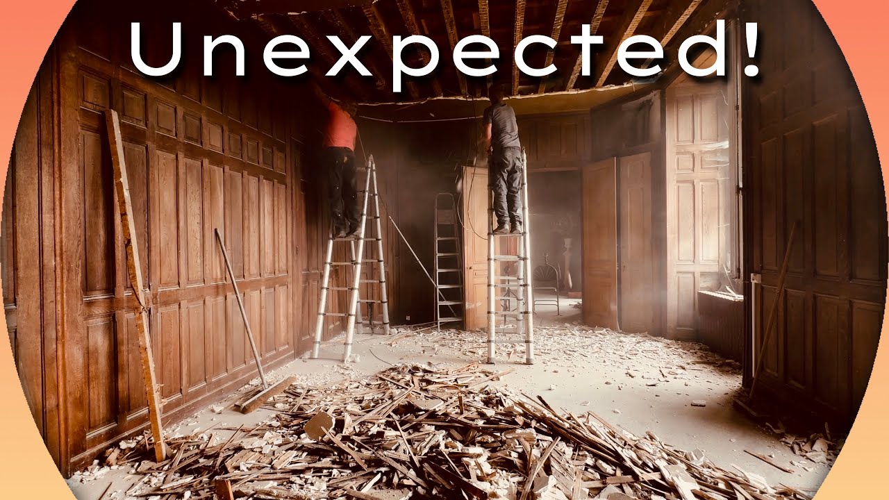 YouTube post by @chateaudelalacelle for Foreo. Caption reads: CHÂTEAU RUIN RENOVATION | What we Did Not EXPECT!.