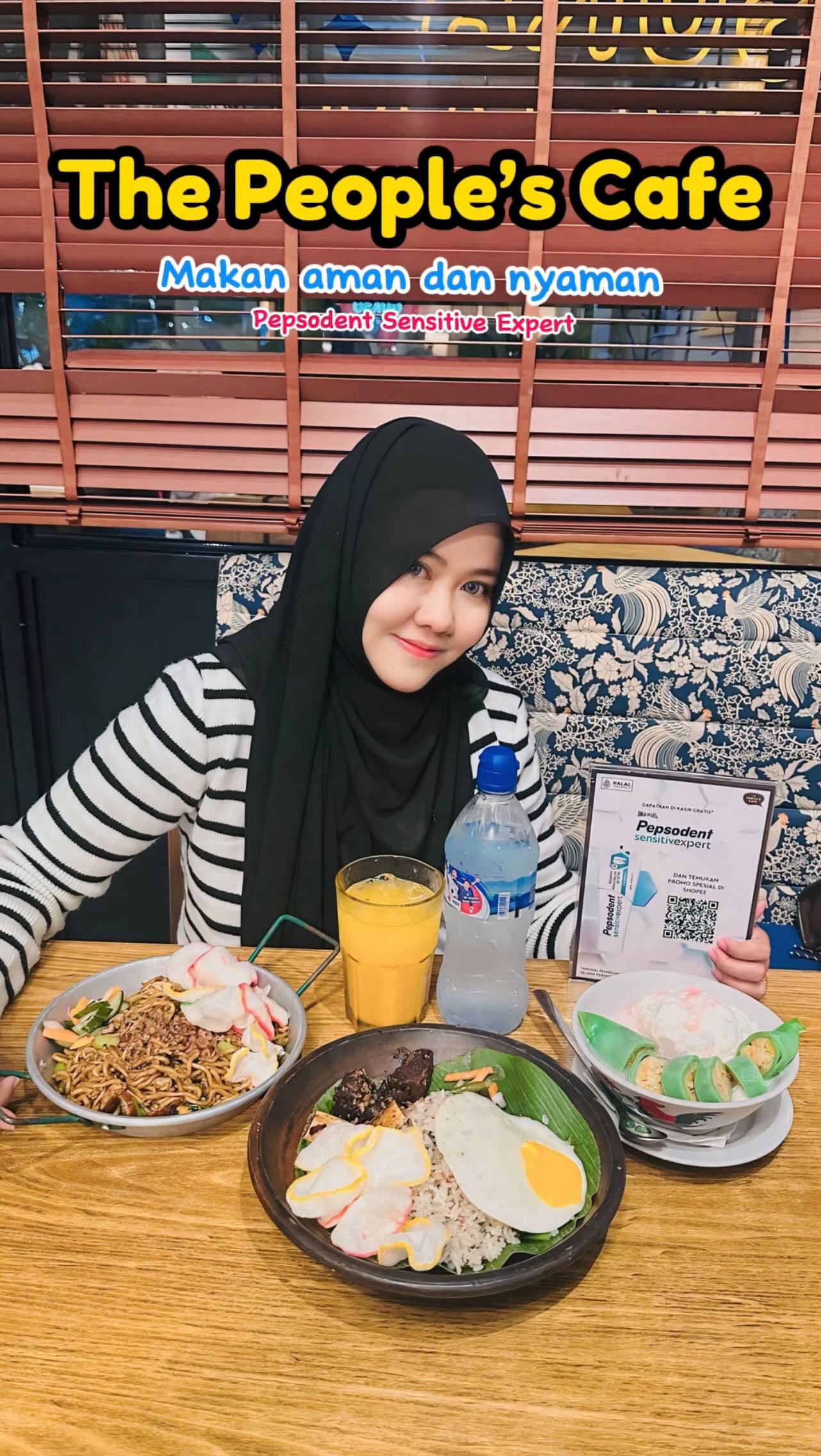 Instagram post by @sarii.story for kumparan. Caption reads: [...] 🤗 #PepsodentSensitiveExpert....