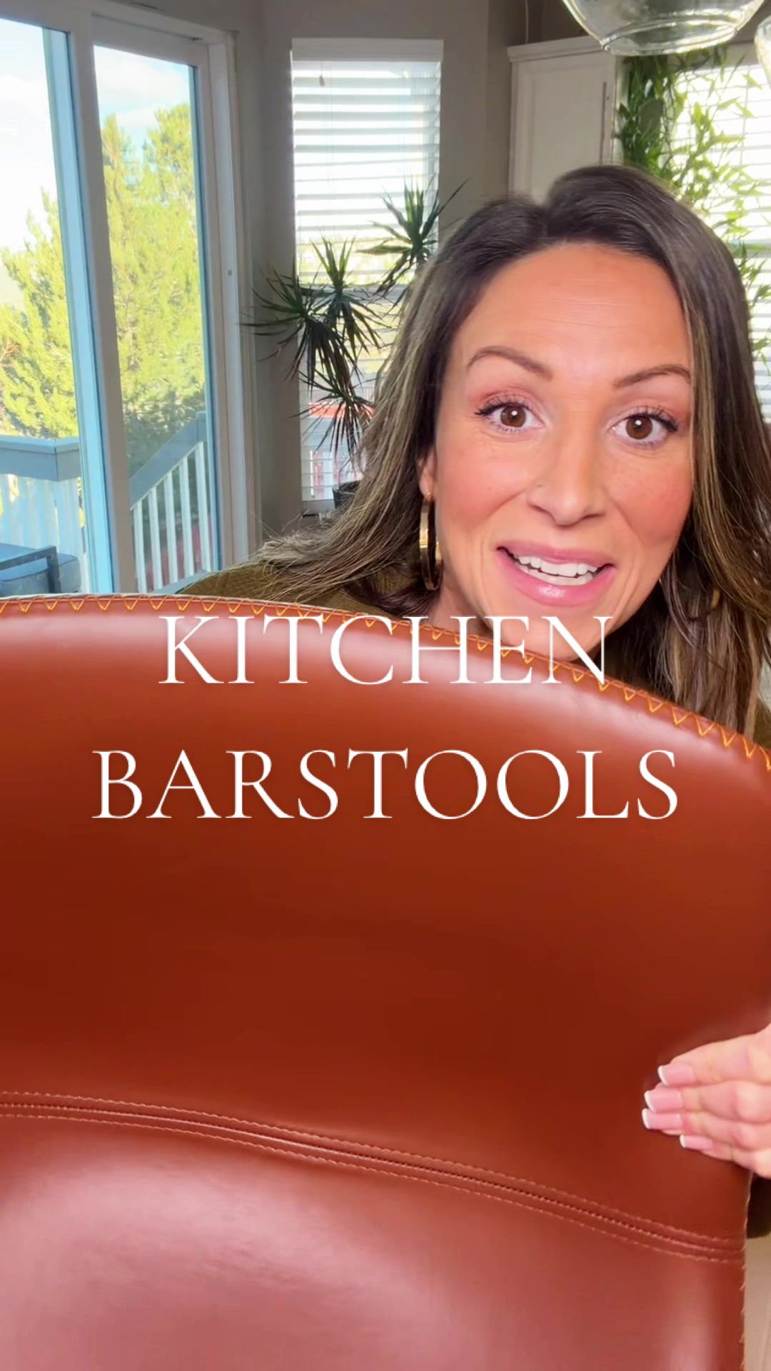 TikTok post by @maihomestyle for Sweet Furniture Plus. Caption reads: Kitchen Barstools- @Sweet Furniture Plus....