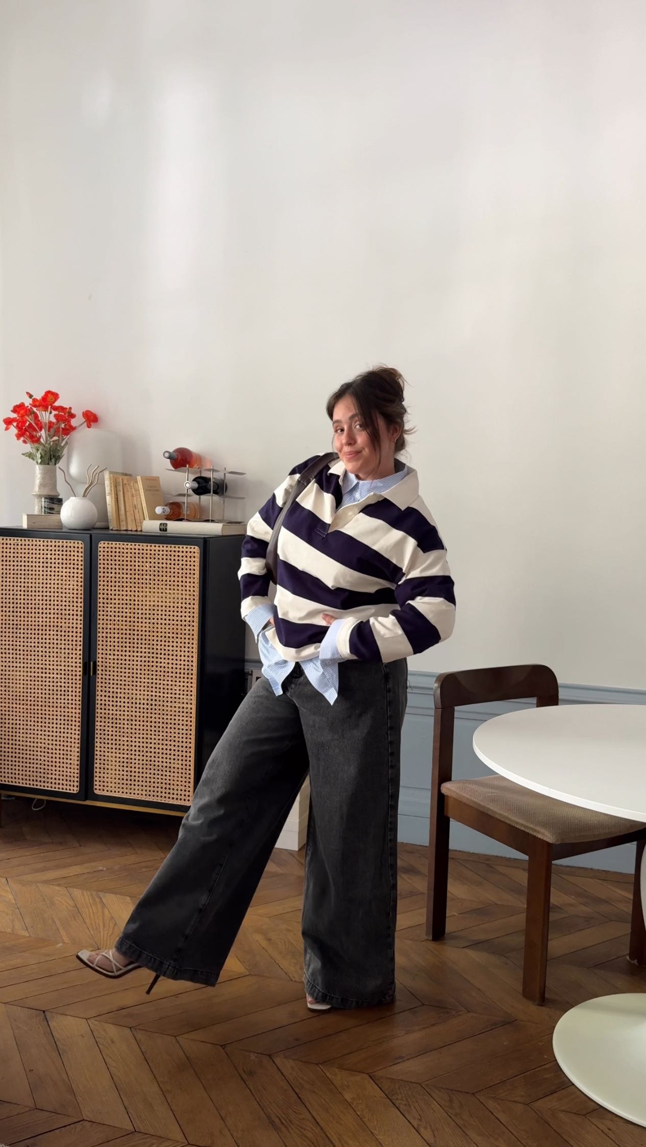 Instagram post by @sarahbabineau_ for Promod. Caption reads: 5 looks avec 6 morceaux de la dernière co. de....