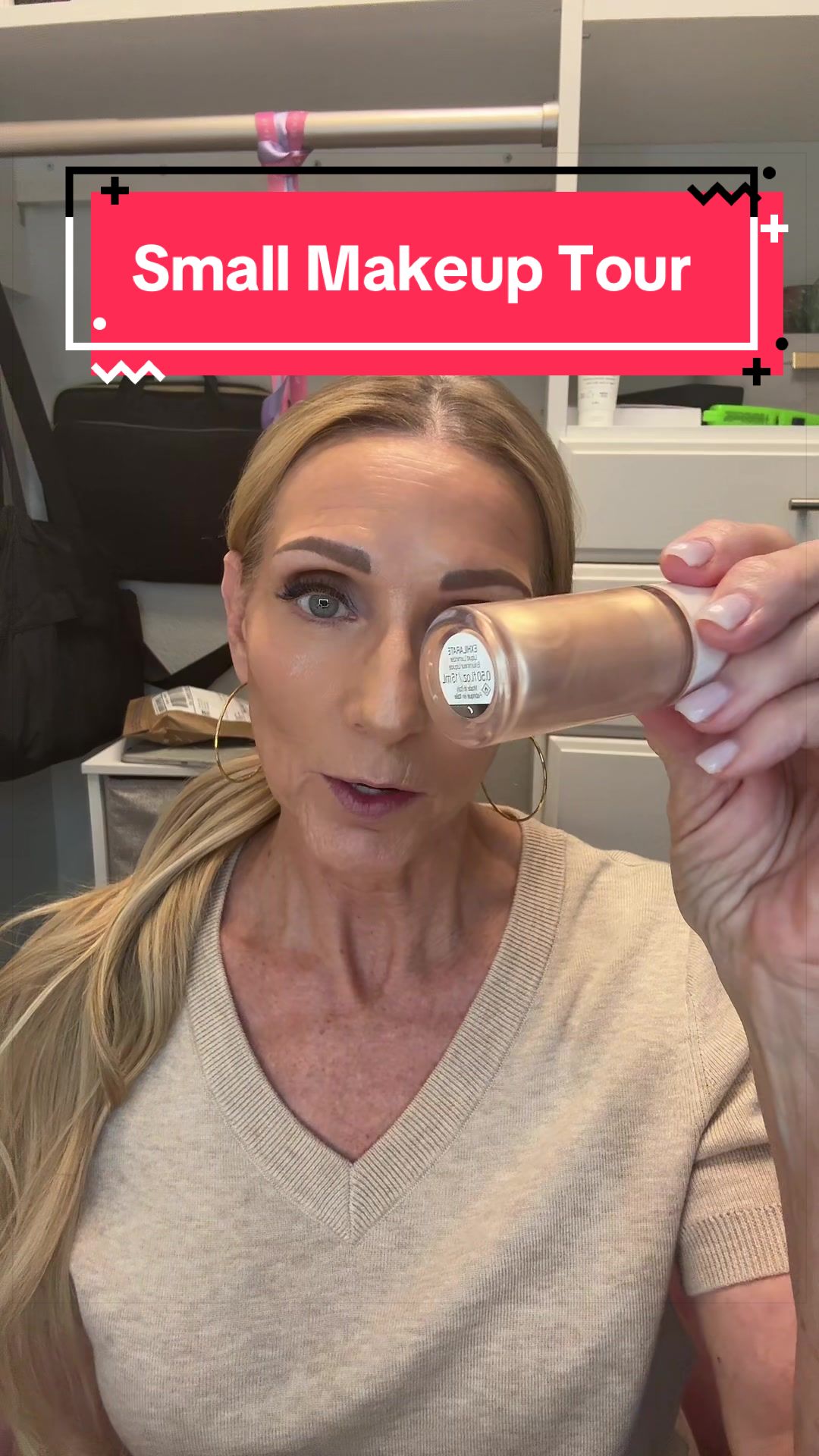 TikTok post by @heather.smiling.outloud for BK Beauty. Caption reads: [...] cosmetics @urban decay @L’Oréal Paris @BK....