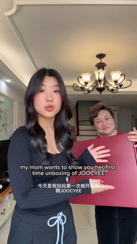Instagram post by @diana_mengyan for JOOCYEE. Caption reads: [...] time unboxing, you better be nice 😌....